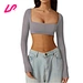 Upgrade your casual style with our super cropped long sleeve top. Shop now for a range of sizes and colors to elevate your wardrobe with our super cropped long sleeve top.