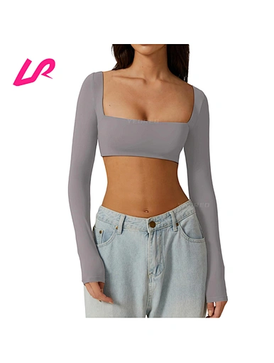Upgrade your casual style with our super cropped long sleeve top. Shop now for a range of sizes and colors to elevate your wardrobe with our super cropped long sleeve top.